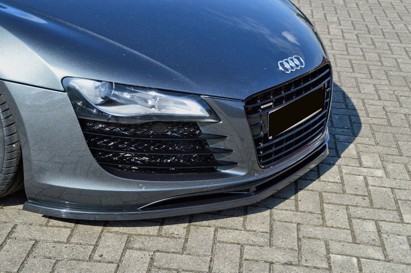 Black Gloss Front Bumper Spoiler Skirt Valance For Audi R