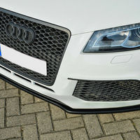 Black Gloss Front Bumper Spoiler Skirt Valance For Audi Rs Pa