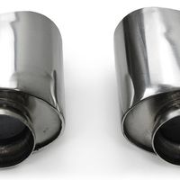 Exhaust Tailpipes Stainless Steel Oval 110x85 Mm For Porsche 911 993 94