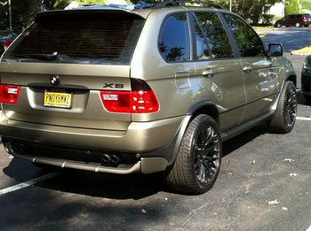 For BMW X5 E53 4.8is FACELIFT 2003-2006 WIDE KIT SPOILER ARCH LIP TUNING 