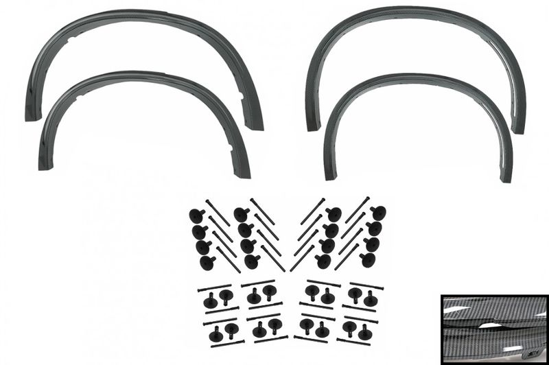 Wheel Arches Fender Flares with 32 pieces Plastic Auto Clips suitable