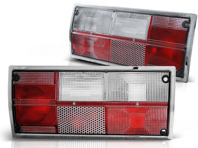Ultimate Styling Smoked Red Rear Tail Lights – VW Transporter T2 T3 T25 Bus 1985–1991, E-Marked