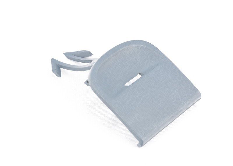 NEW GENUINE PORSCHE CAYENNE 0710 REAR BUMPER TOW HOOK COVER PRIMED