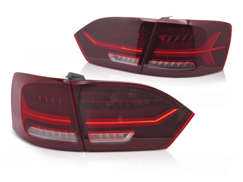 LED BAR TAIL LIGHTS RED WHITE fits VW JETTA VI 11-14 in Taillights ...