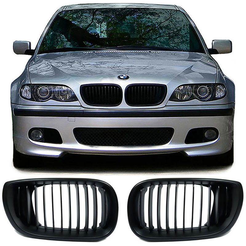 Front Black Grill For BMW E46 01-05 Sedan/ Touring in Grills - buy best  tuning parts in  store