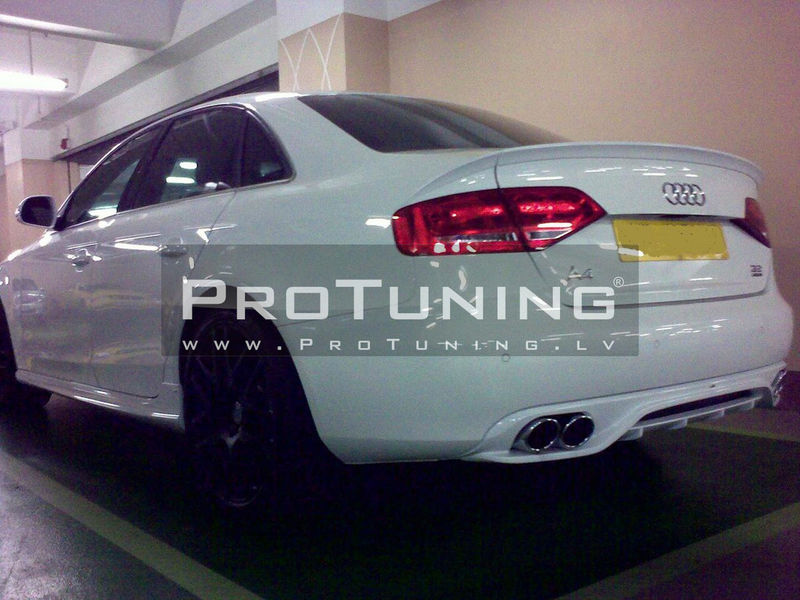 Gloss Black M4 Style Rear Trunk Spoiler Lip For Audi A4 B8 Saloon 2009-2012