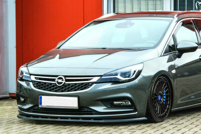 Black Gloss Front Bumper spoiler / skirt / valance For Opel Astra