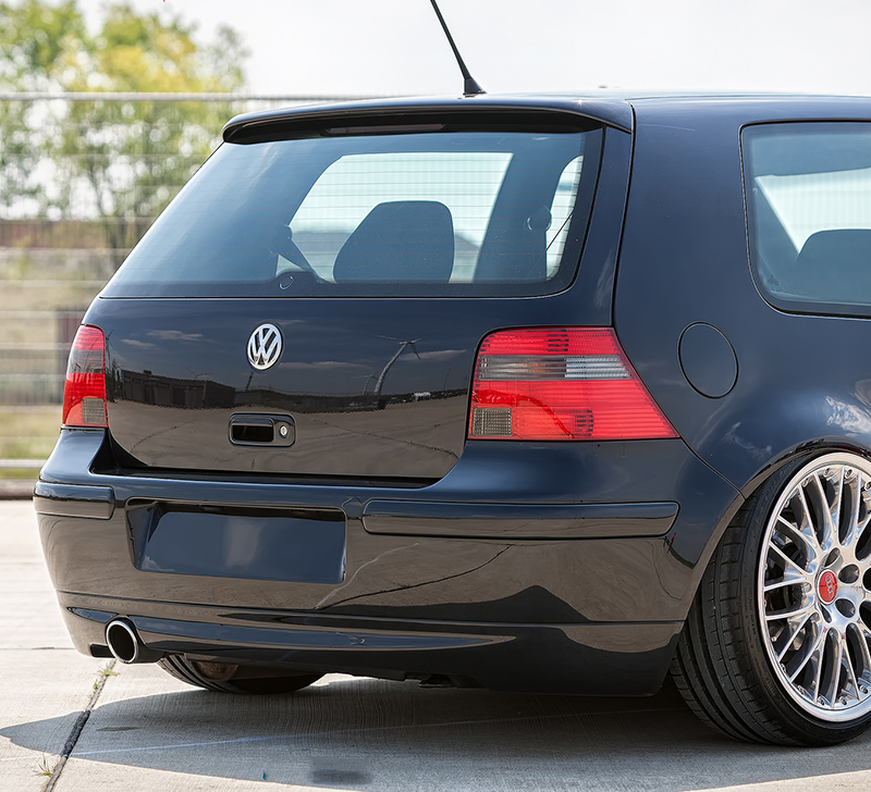 REAR BUMPER EXTENSION VW GOLF 4 25'TH ANNIVERSARY LOOK (with exhaust hole)