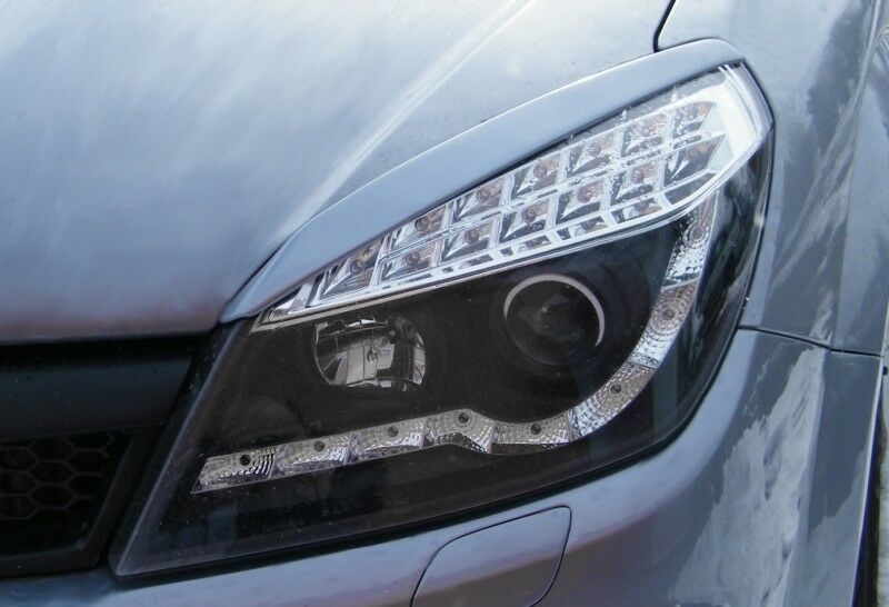 Eyebrows / Headlight covers / mask for Opel Astra H 2004-2009 in Front ...