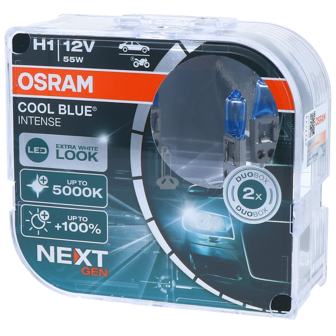 OSRAM Cool Blue Intense H1 +100% (NEXT GEN) Extra White (LED look