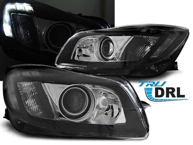 Black Headligths with true DRL For Opel MK2 08-12 in Headlights - buy best tuning parts in ProTuning.com store