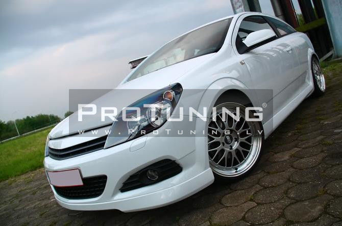 Front bumper spoiler OPEL ASTRA H (5d hatchback, saloon, estate, before  facelifting), Spoilering \ Maxton Design \ Opel \ Astra \ H (Mk3)