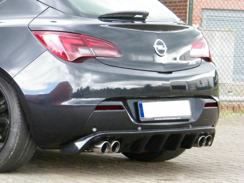 RDX rear diffuser for Opel Astra J GTC REAR approach Apron Diffuser PUR ABS 