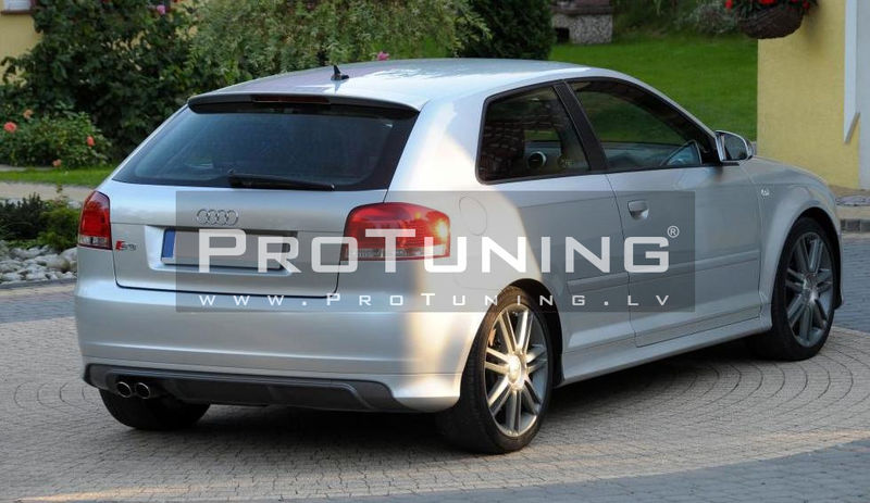 Audi A3 8P Rear Apron S Line Tuning Spoiler Year of Manufacture 2003-05/2008