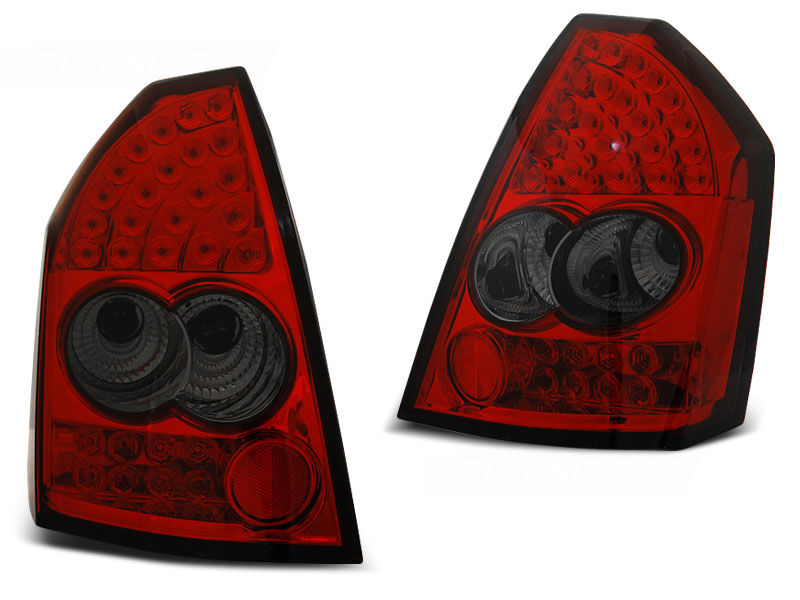 LED Red Smoked Tail Lights/ Rear Lamps For Chrysler 300C 0508