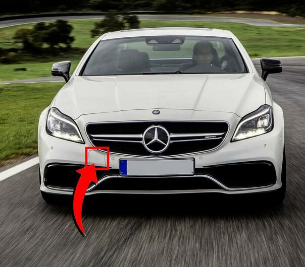 Mercedes W219 CLS Front Bumper Towing Eye Cover Primed A2198850026