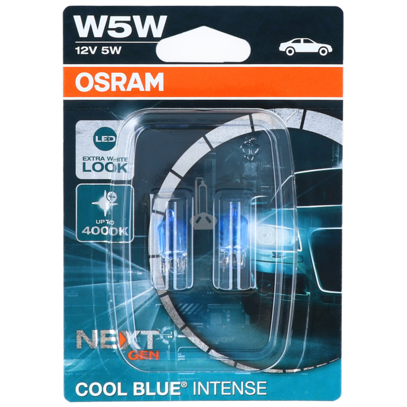 JOB LOT X 10 OSRAM Cool Blue Intense Next Gen W5W 4000K Interior, Sidelight  Bulb