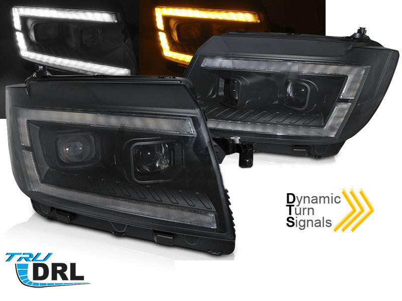 BLACK DRL Headlights For VW Crafter MK2 2017+ LHD in Headlights - buy best  tuning parts in  store