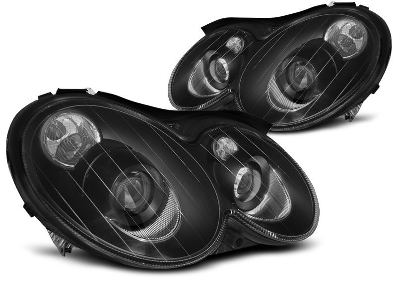 HEADLIGHTS BLACK fits MERCEDES CLK W209 03-10 in Headlights - buy