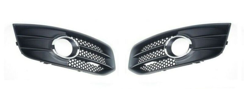 Ultimate Styling Fog Lamp Surrounds For Audi A3 (2008-2012) – Pair, Left & Right, Black Plastic