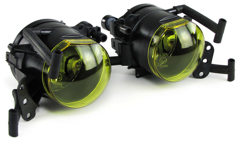 Fog Lights Yellow Clear compatible with BMW 3er E91 Touring Fogger  E-Certified