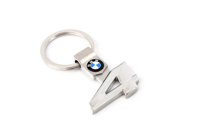 NEW GENUINE BMW 4 SERIES CHROME KEY RING FOB 80272454650 in Keyrings ...