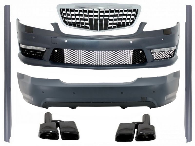 Body Kit S63 S65 ANG Design with Front Grille and Exhaust Muffler Tips ...