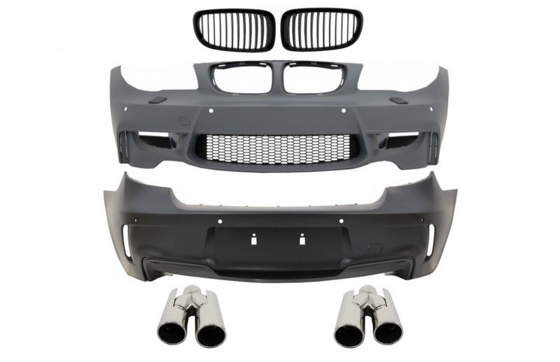 Set PAINTED BMW 1-series E81 E82 E87 Bumper without Park Assist or