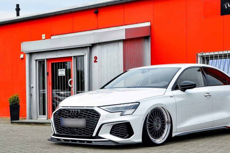 Front Bumper spoiler / skirt /valance For Audi A3 S Line + S3 8Y 2019+ in  Lips / Splitters / Skirts - buy best tuning parts in  store
