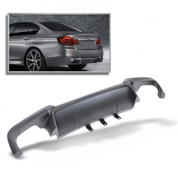 thumbnail interactive-video image 1 of Auto Perfectionists UK Gloss Black Rear Valance Diffuser For BMW 5 Series M5 F10 F11 M Sport – Quad Exhaust 1 of 5