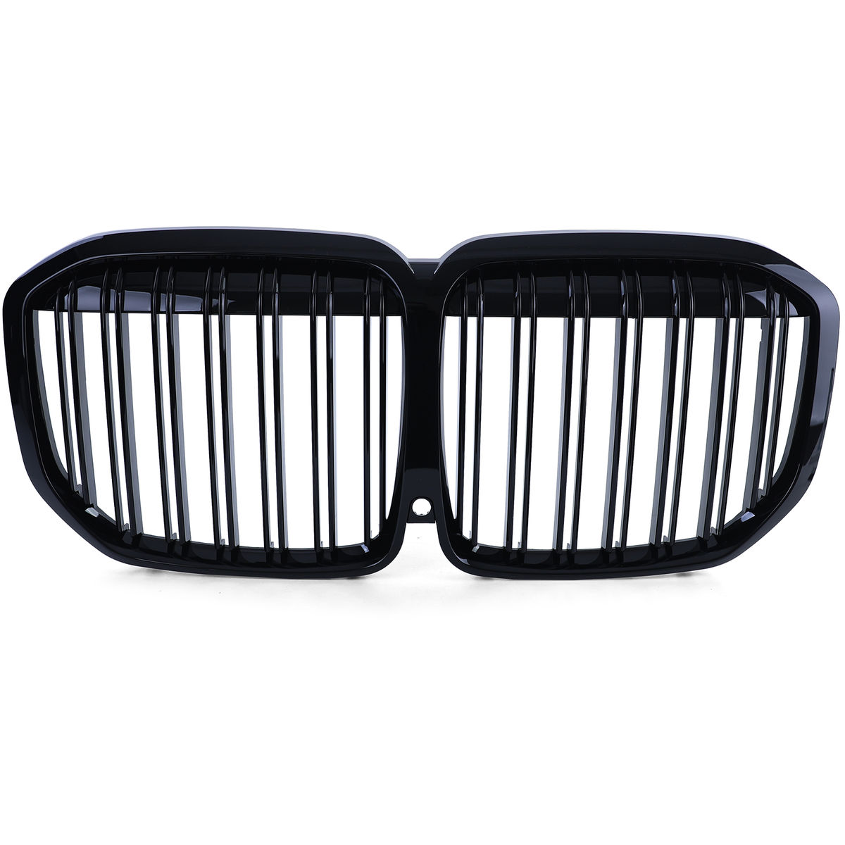 Calandre Avant Pour BMW X5 E70 / X6 E71 2007-2014 - 2 Pièces, Noir Brillant, ABS, Simple Barre, Installation Facile