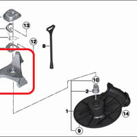 NEW MINI GENUINE R50 R52 R53 R56 R58 REAR EMERGENCY SPARE BRACKET ...