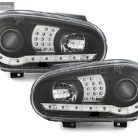 Headlights set daylight LED daytime running light VW Golf 4 97-03 chrome  4052078447405
