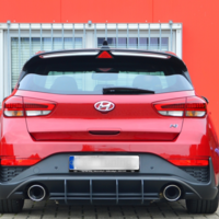 Performance Rear Bumper diffuser addon with ribs / fins For Hyundai ...