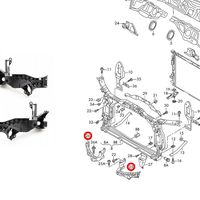 NEW GENUINE AUDI RS5 2012 - 2016 HEADLIGHT MOUNTING BRACKETS PAIR SET N ...