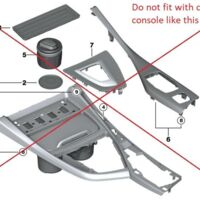 Range-goûts / Porte-gobelet D'origine BMW Pour F20 F21 - Réf. 51169257208 (Neuf, Allemagne)