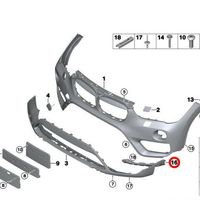 Evan-Fischer Front Bumper Reinforcement Bar For BMW X1 (F48) 2016-2022 – Direct Fit Aluminum