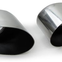 Sleek Oval Stainless Steel Exhaust Tailpipes For Porsche 911 993 C2 C4 (1993-1997) – 110x85mm