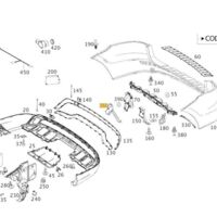 NEW GENUINE MERCEDES BENZ MB ML CLASS W166 REAR BUMPER INNER BRACKET ...