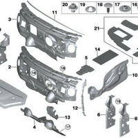 NEW GENUINE MINI F55 F56 F57 ENGINE HOOD BONNET SOUND INSULATING ...