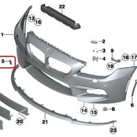 Genuine BMW Front Tow Hook Cover 6 Series F06 F12 F13 2011 - 2017