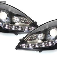 HEADLIGHTS DAYLIGHT BLACK fits MERCEDES R171 SLK 04-11 in Headlights ...