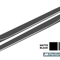 Side Decals Sticker Vinyl Dark Grey suitable for BMW 3 Series F30 F31  (2011-Up) M-Performance Design 
