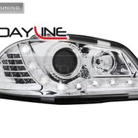 Ibiza 6L 03-08 Chrome/ Lens/ LED DRL ( R8 Style) in Headlights - buy best  tuning parts in  store