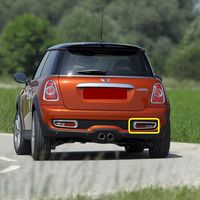 MINI NEW GENUINE COOPER S R56 R57 10-14 REAR BUMPER O/S RIGHT FOG ...