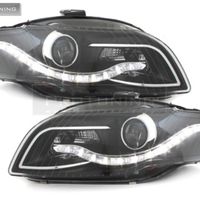 Black Headlight REAL DRL For Audi A4 B7 04-08 in Headlights - buy