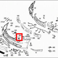 thumbnail image 2 of Genuine Mercedes W219 Driver Side Headlight Washer Cap Cover (Primed) - Left Front - 21988003059999 2 of 5