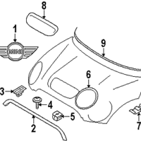 Genuine Mini Chrome Headlight Trim (Right/Driver Side) For F55 F56 F57 2014-2024 – Part 7300632