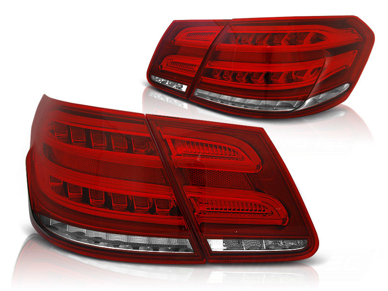 Led Tail Lights Red White Seq Fits Mercedes W212 E-class 13-16 In 