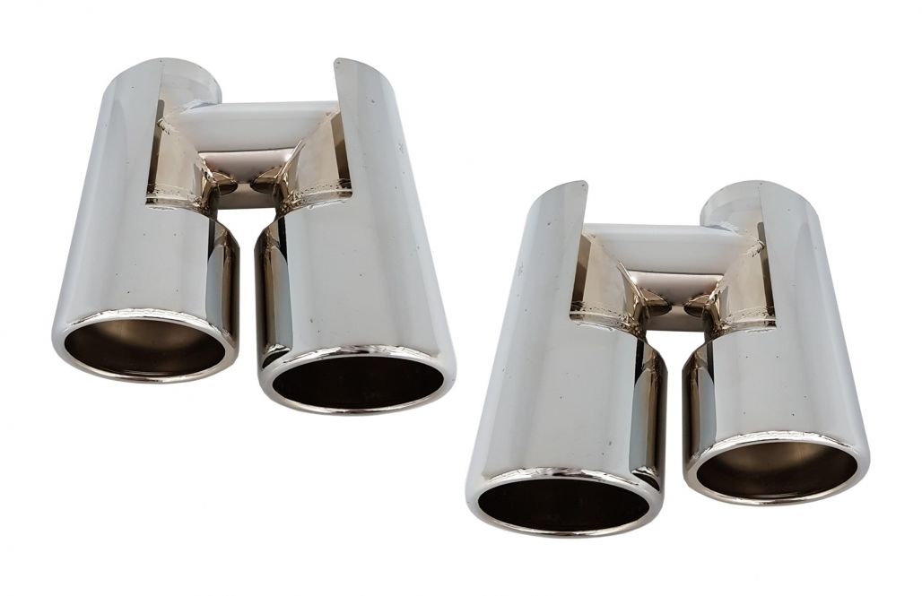 Chromed Exhaust Muffler Tips suitable for BMW E36 E46 E90 E91 E39 E60 ...